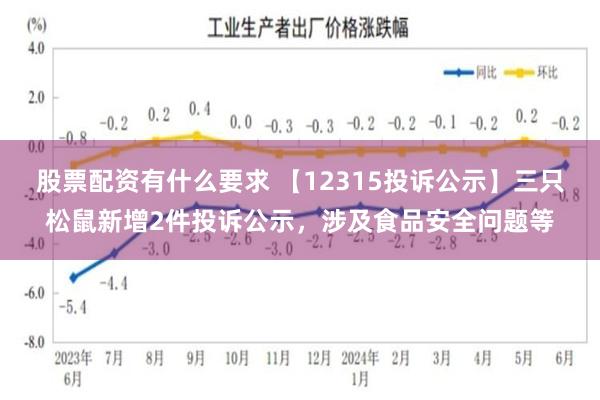 股票配资有什么要求 【12315投诉公示】三只松鼠新增2件投诉公示，涉及食品安全问题等