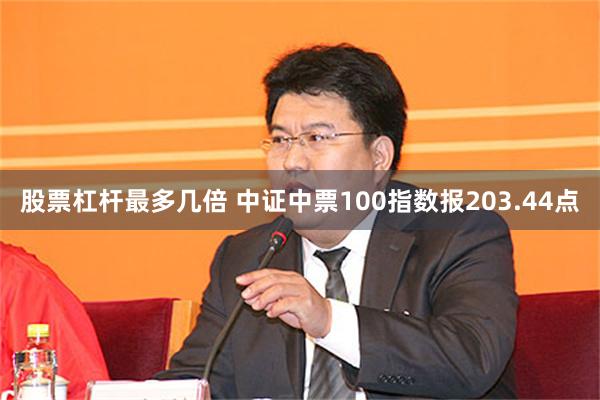 股票杠杆最多几倍 中证中票100指数报203.44点