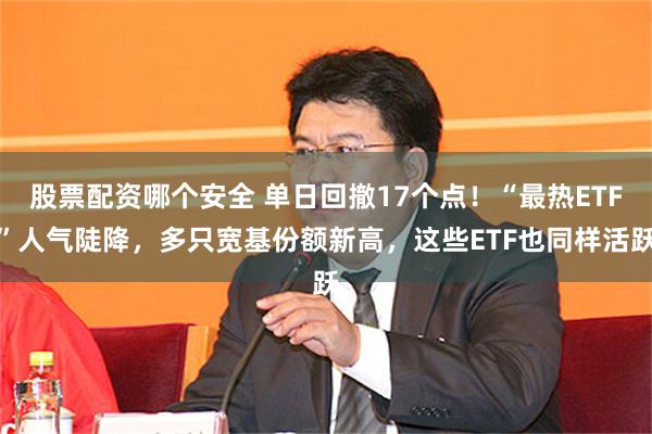 股票配资哪个安全 单日回撤17个点！“最热ETF”人气陡降，多只宽基份额新高，这些ETF也同样活跃