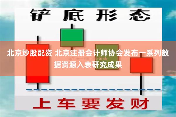 北京炒股配资 北京注册会计师协会发布一系列数据资源入表研究成果