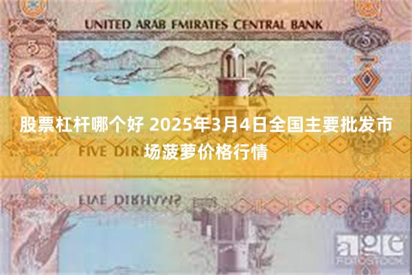 股票杠杆哪个好 2025年3月4日全国主要批发市场菠萝价格行情